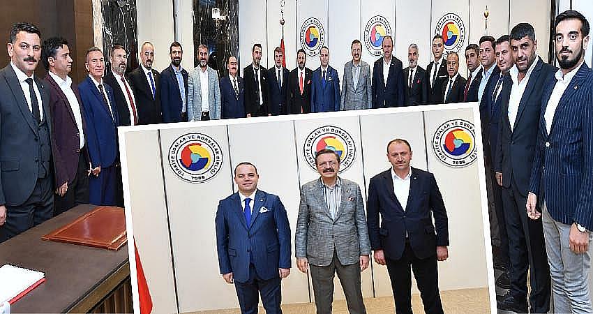 BİNGÖL TSO HEYETİNDEN HİSARCIKLIOĞLU’NA ZİYARET