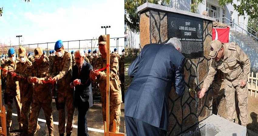 ŞEHİT BİNBAŞI ADINA ÇEŞME YAPTIRILDI