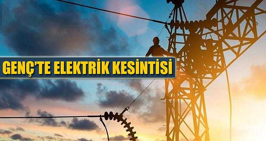 Genç’te elektrik kesintisi...