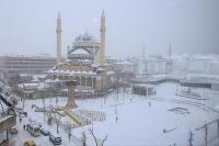 Şehirde Kar Kalınlığı Yarım Metreyi Aştı 