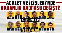 Adalet ve İçişleri Bakanlığı'nda Değişiklikler