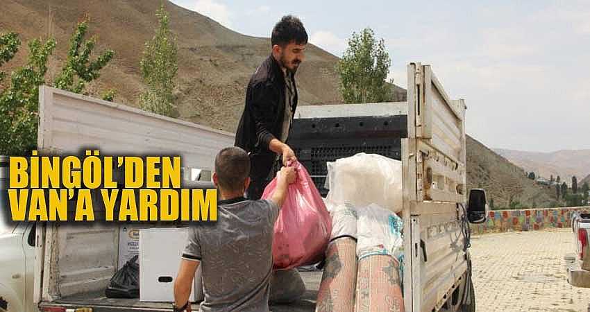 BİNGÖL’DEN VAN’A YARDIM