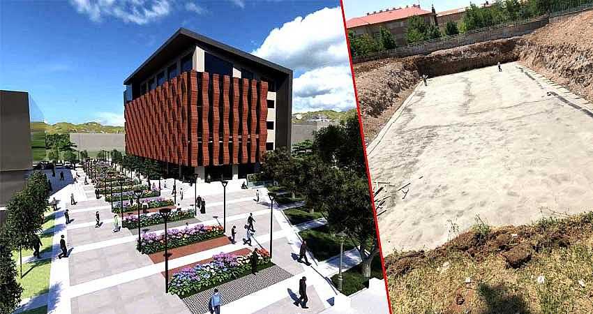 YENİ KÜTÜPHANE YAPIMINA BAŞLANDI